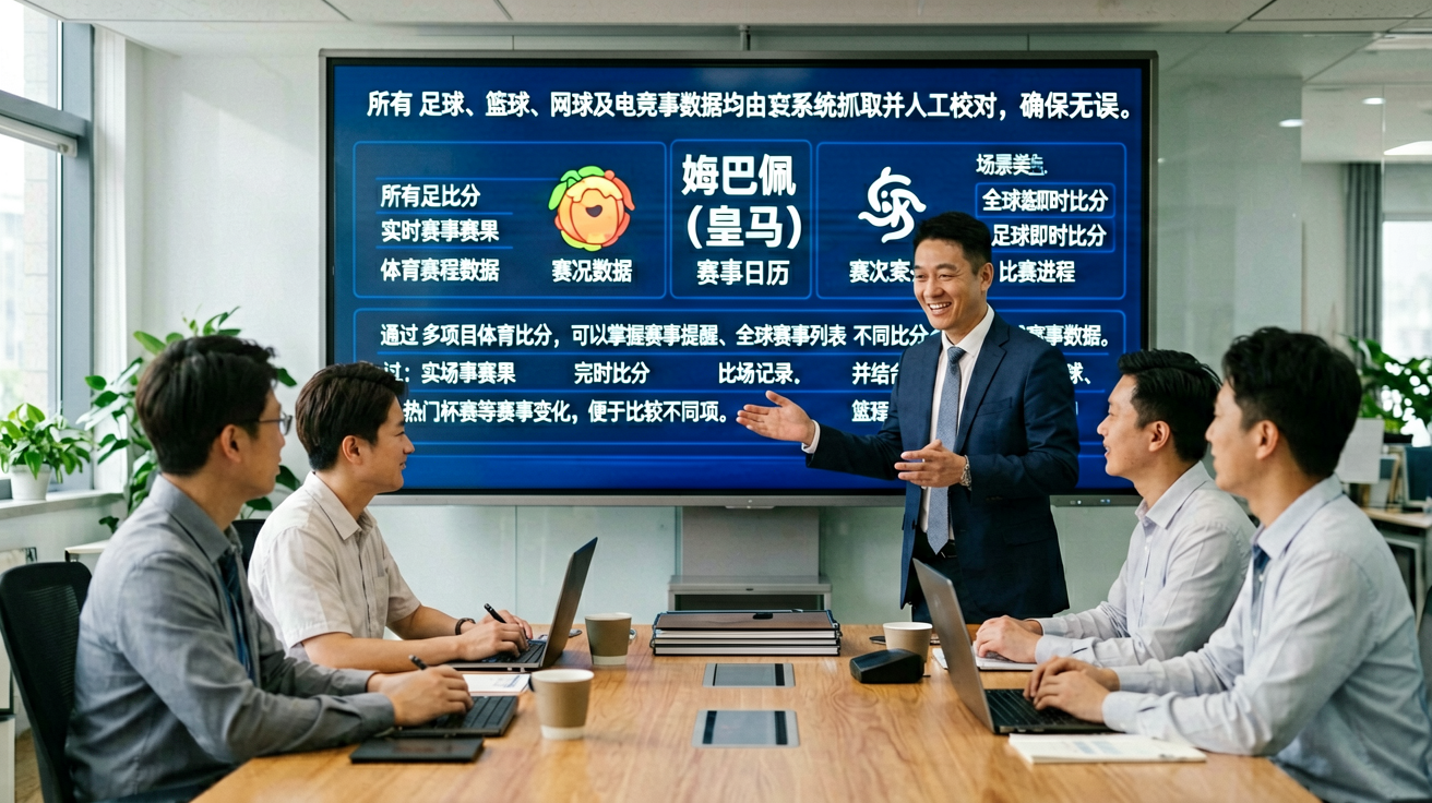 体育数据大屏显示实时比分信息